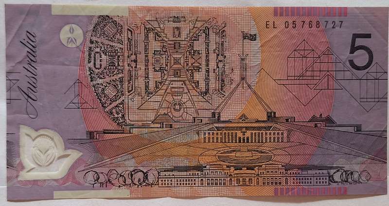 Australia 5 Dollar Bank Note EL 05768727