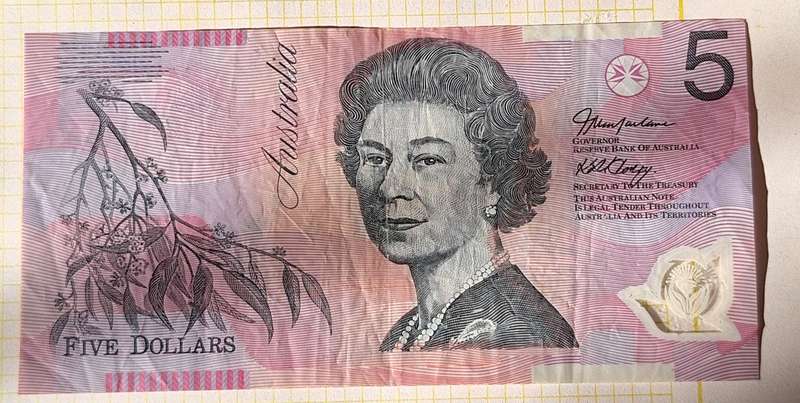 Australia 5 Dollar Bank Note DJ02528755