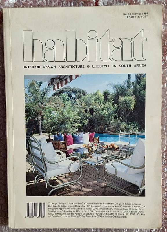 Habitat: Interior Design Architecture & Lifestyle in South Africa No. 94 Oct/Nov 1989