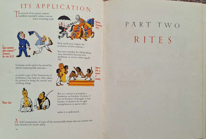 Simple Custom Cheerfully Illustrated by Iain Moncreiffe and Don Pottinger Hardcover 1954 Reprint