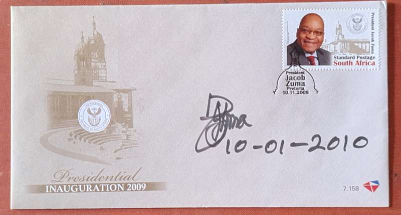 South Africa 2009 Jacob Zuma Presidential Inauguration Cover SIGNED
