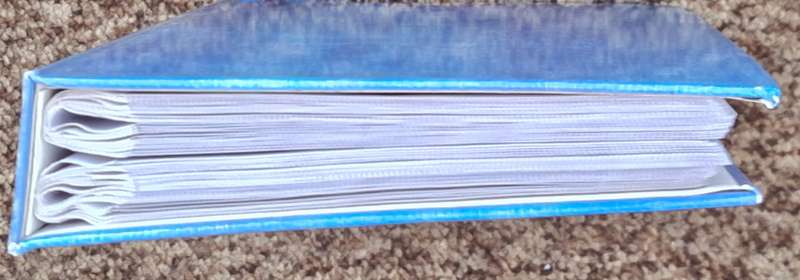 Empty 50 Page Photo Album Holds 6 Post card size photos per page