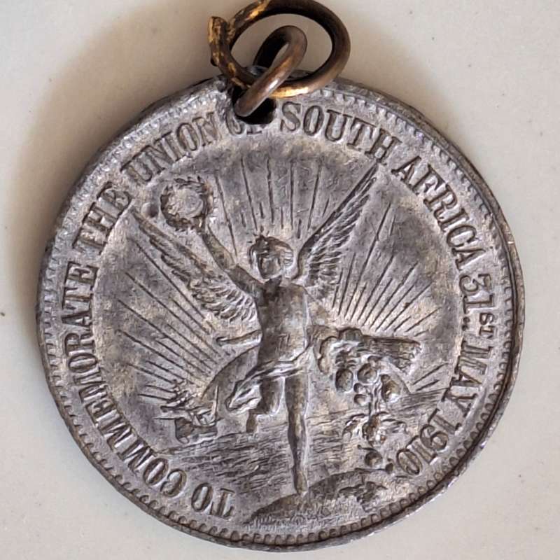 Union of South Africa 1910 Commemorative Medallion