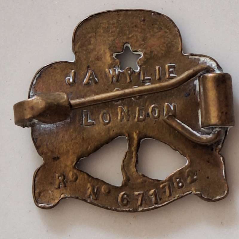 Girl Guide Promise Metal Badge J A Wylie London 1930's