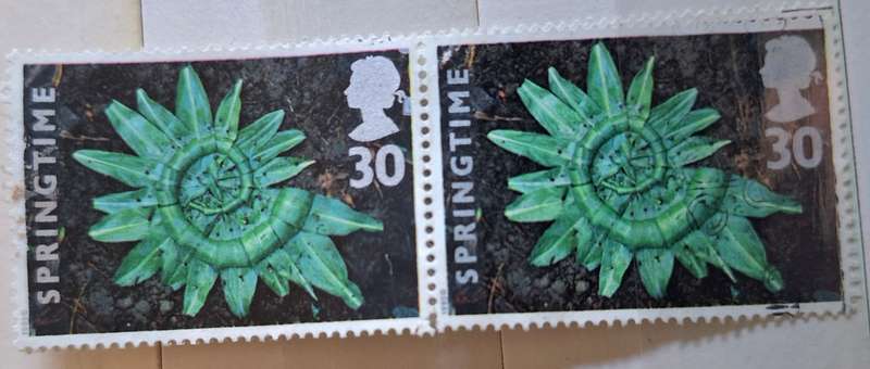 GB 1995 Four Seasons: Springtime Pair of Used stamps