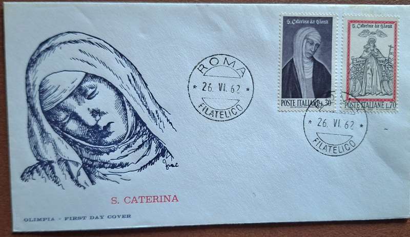 Italy 1962 Saint Catherine of Siena FDC