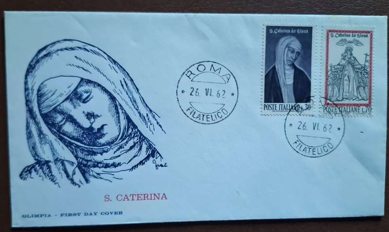 Italy 1962 Saint Catherine of Siena FDC