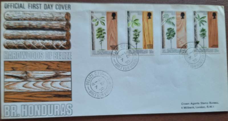 British Honduras 1970 Hardwood of Belize FDC