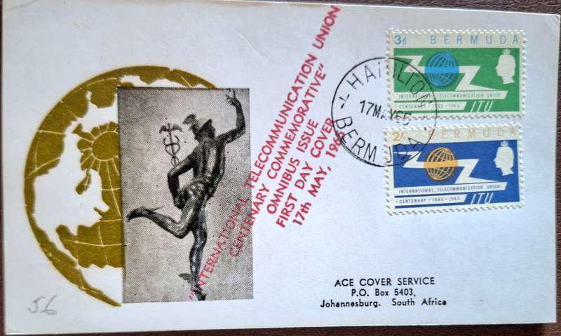 Bermuda 1965 Telecommunication Centenary ACE Philatelic Card