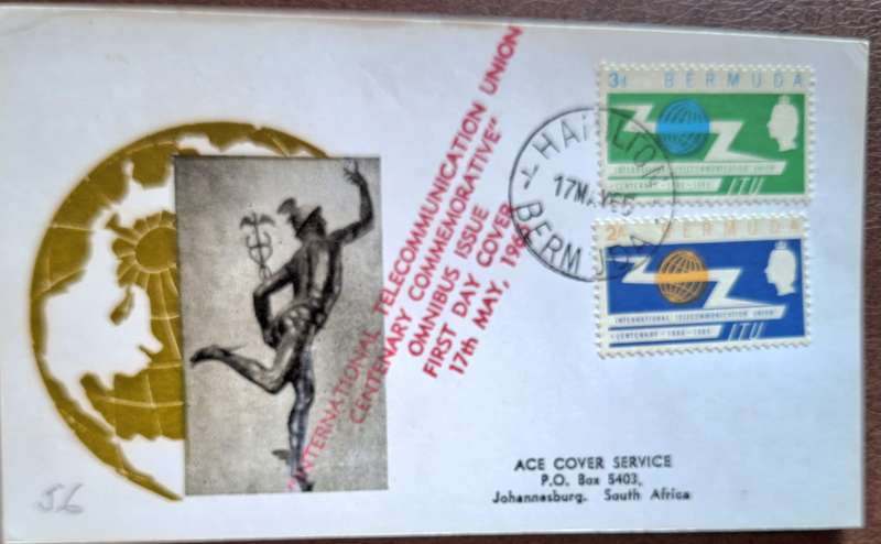 Bermuda 1965 Telecommunication Centenary ACE Philatelic Card
