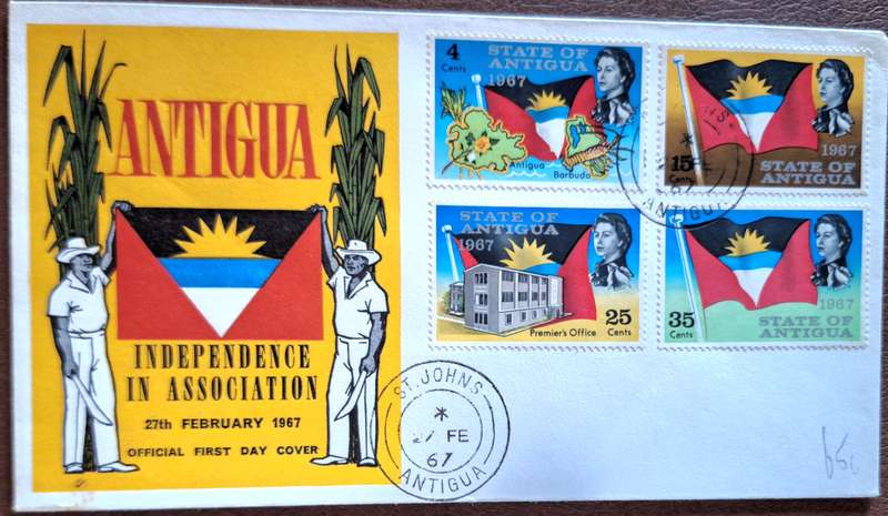 Antigua 1967 Independence FDC