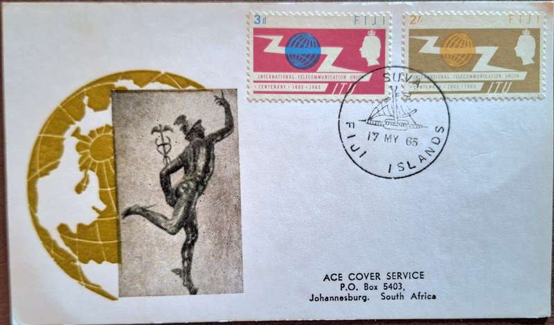 Fiji 1965 Telecommunication Centenary ACE Philatelic Card