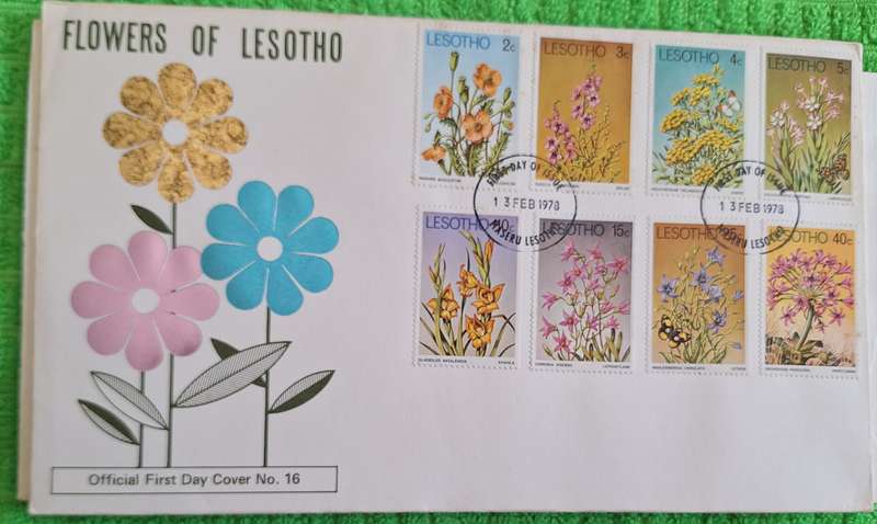Lesotho 1978 Flowers Cover No 15 FDC
