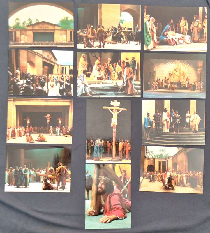 12 Post Cards Passionsspiele 1964 Oberammergau