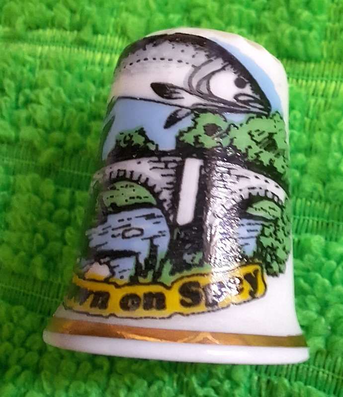 Thimble Birchcroft Fine Bone China Made in Gt Britain Grantown on Spey