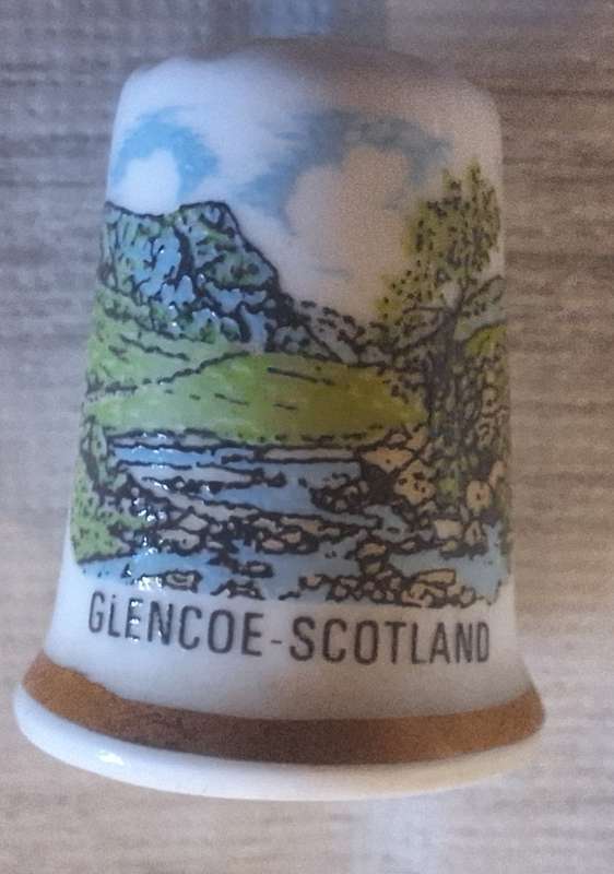 Thimble Bone China British Made Glencoe Scotland