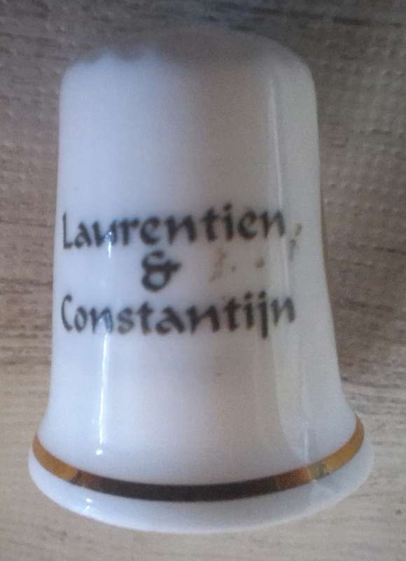 Thimble Fine Bone China Djem-Holland Laurentien and Constantijn