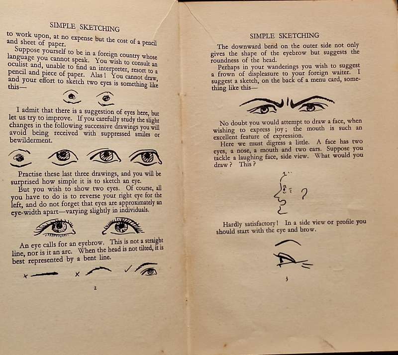 Simple Sketching by L A Doust Hardcover 1933
