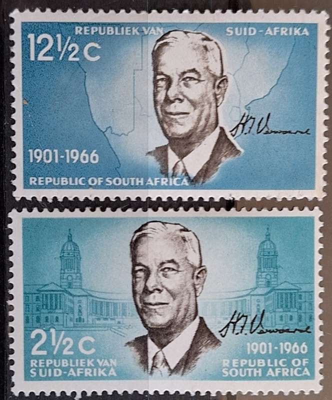South Africa 1966  H.F.Verwoerd 2 Mint stamps
