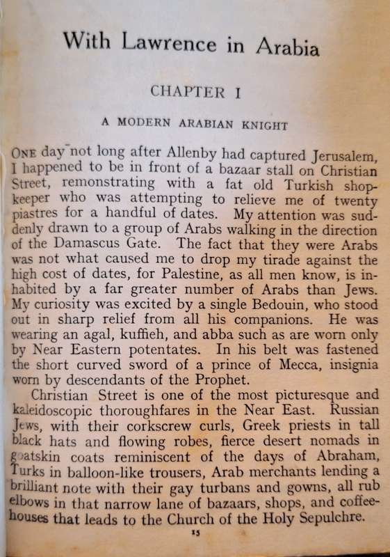 With Lawrence in Arabia by Lowell Thomas Hardcover 25th Impression