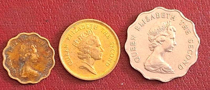Hong Kong Mixed Lot of 3 coins