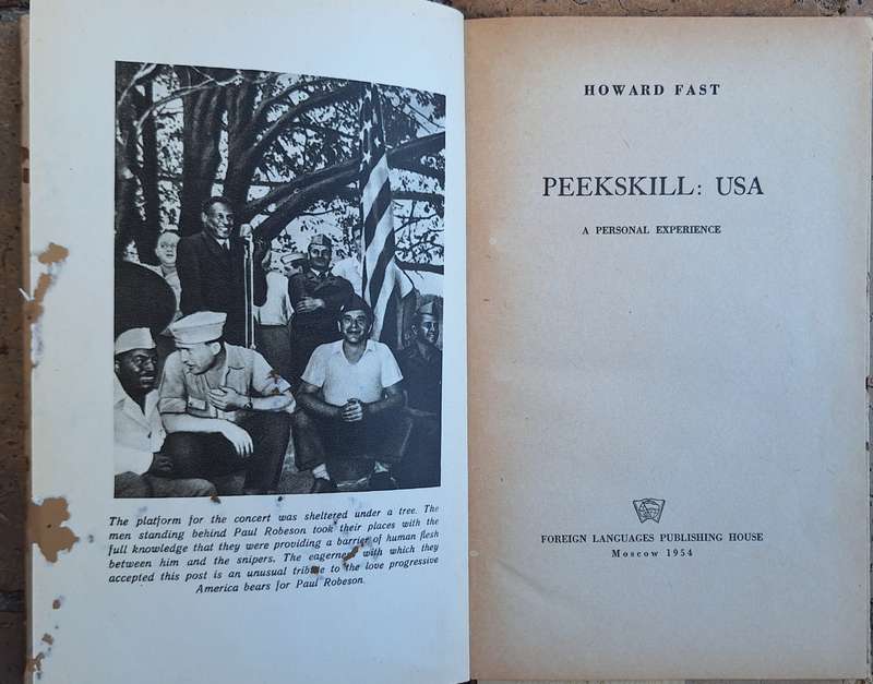 Peekskill: USA by Howard Fast Hardcover 1954
