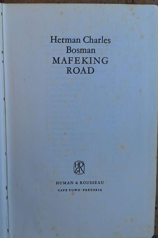 Mafeking Road by Herman Charles Bosman Hardcover 1973 Third Edition