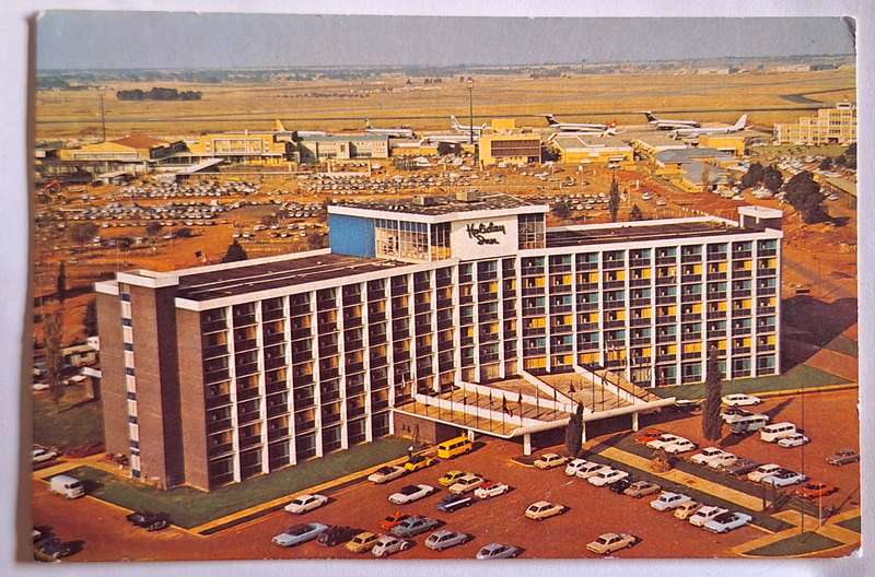 Vintage Post Card Holiday Inn at Jan Smuts Airport