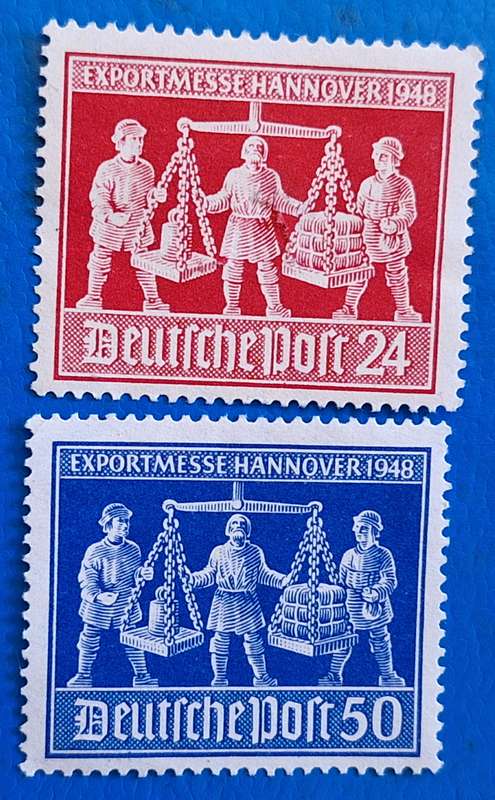 Germany 1948 Hanover Fair Set of 2 Unused stamps