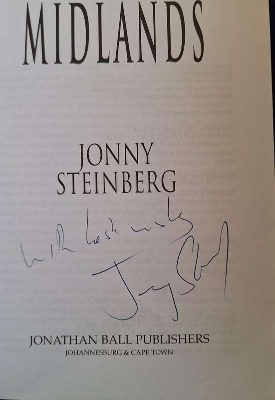 Midlands by Jonny Steinberg Paperback SIGNED