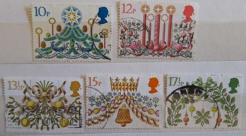 GB 1980 Christmas Set of 5 Used stamps
