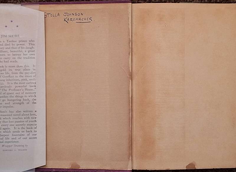 James Shore's Daughter by Stephen Vincent Benet Hardcover 1935