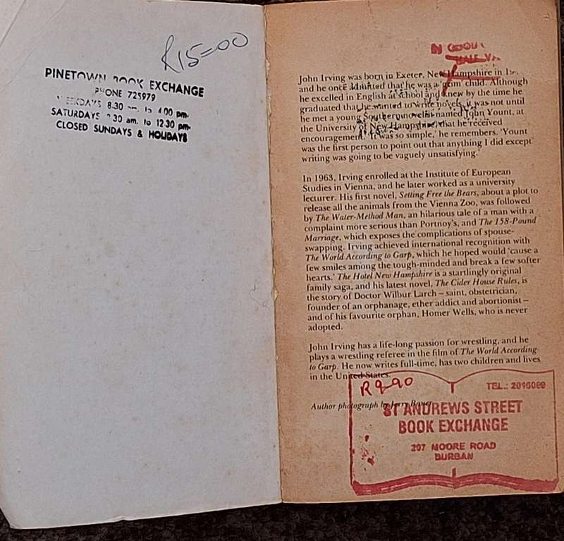 The Cider House Rules by John Irving Paperback