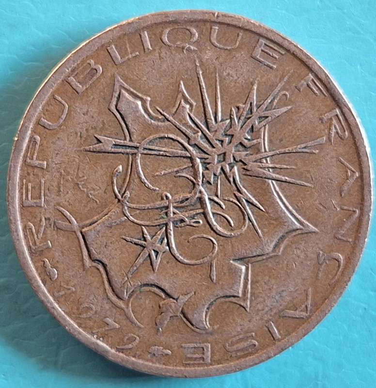 France 1979 10 Francs Copper-aluminium-nickel
