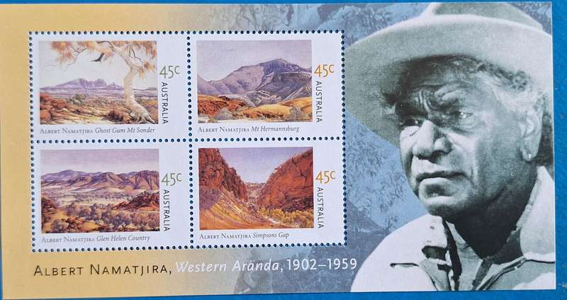 Australia 2002 Birth Centenary of Albert Namatjira Mint Miniature Sheet