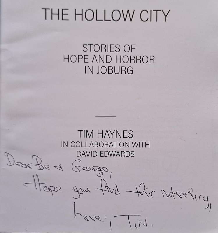 Hollow City by Tim Haynes Paperback INSCRIBED BY AUTHOR