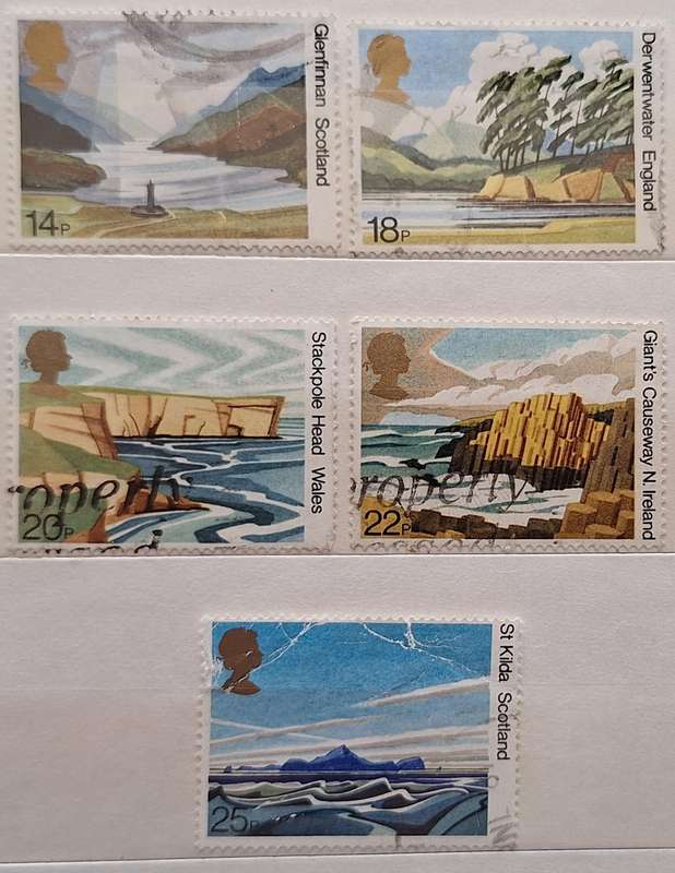 GB 1981 National Trusts Set of 5 Used stamps