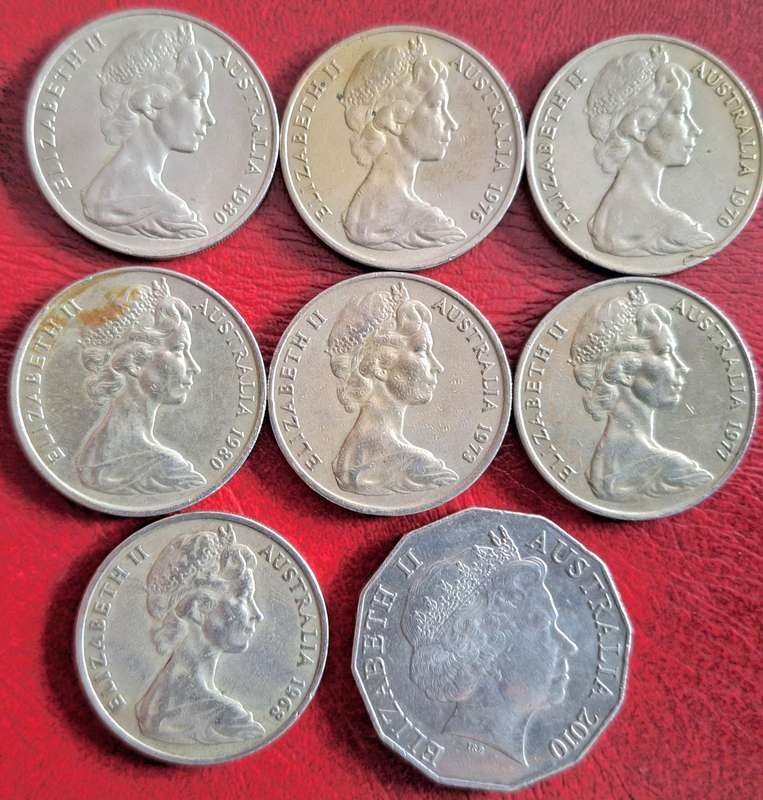 Australia Mixed Lot of 8 Coins