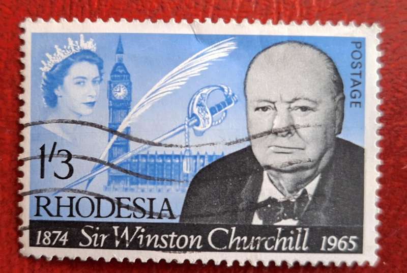 Rhodesia 1965 Sir Winston Churchill 1 Used stamp