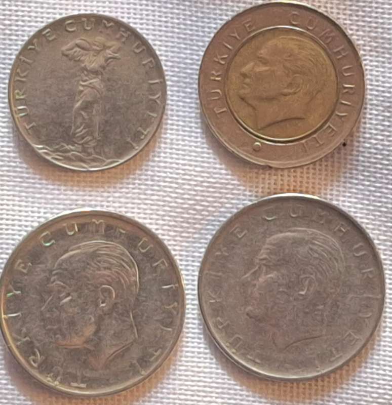 Turkey Mixed Lot of 4 Coins