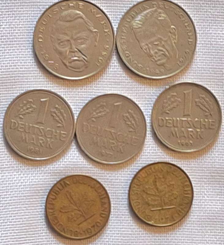 Germany Mixed Lot of 7 coins