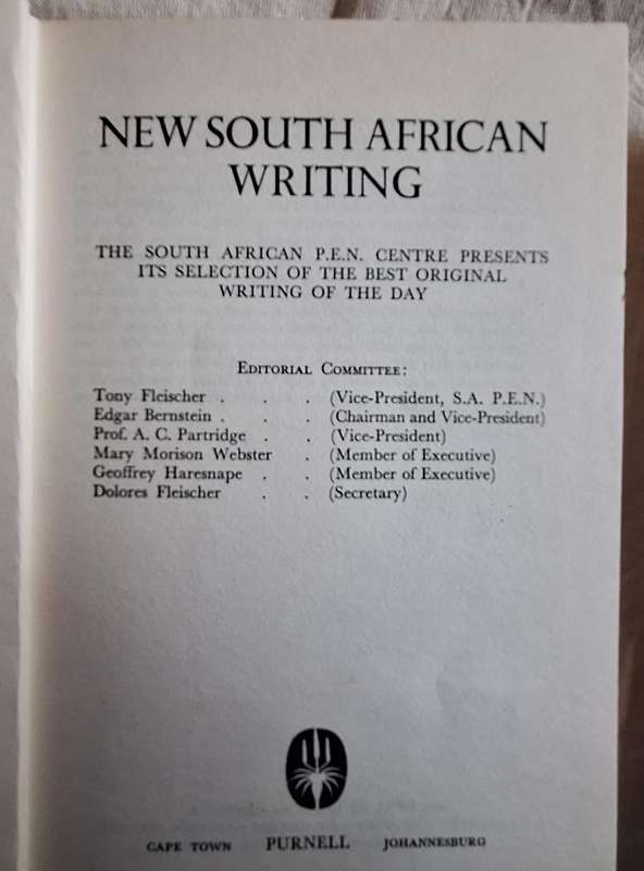 New South African Writing Hardcover Final Volume in Series of Five Annual Volumes