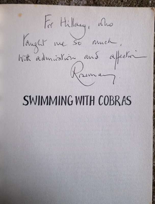 Swimming with Cobras by Rosemary Smith Paperback Inscribed by Author
