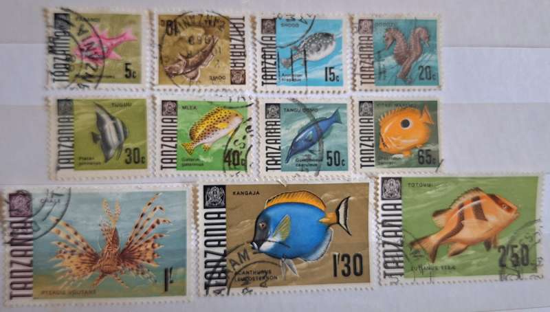 Tanzania 1967 Fish 11 Used stamps