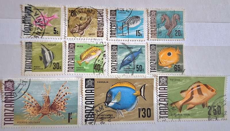 Tanzania 1967 Fish 11 Used stamps