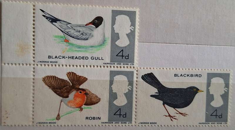 GB 1966 British Birds 3 Mint stamps