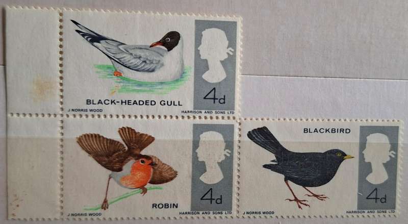 GB 1966 British Birds 3 Mint stamps