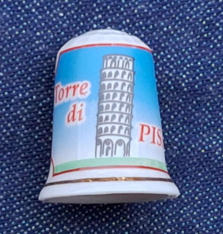 Thimble Unmarked Torre di Pisa