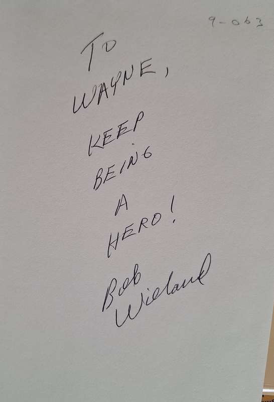 One Step at a Time: The Remarkable True Story of Bob Wieland told to Sarah Nichols Hardcover SIGNED