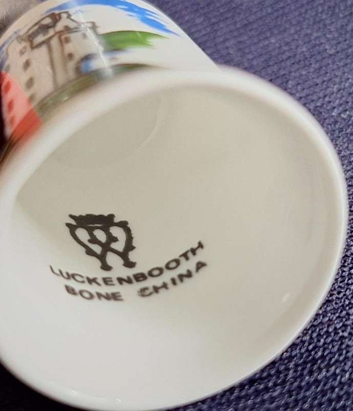 Thimble Luckenbooth Bone China Blair Castle